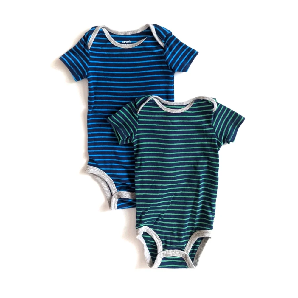 Carter's Bundle of Striped Short Sleeve Bodysuits